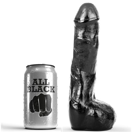 All Black - Pene Anale Realistico 20 Cm - ALL BLACK - Dildo Realistici | erosidea.com