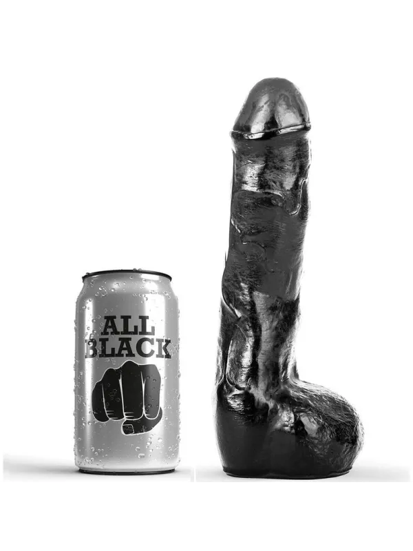 All Black - Pene Anale Realistico 20 Cm - ALL BLACK - Dildo Realistici | erosidea.com