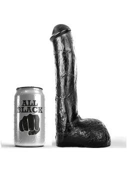 Fallo Realistico All Black 23 Cm Ipoallergenico