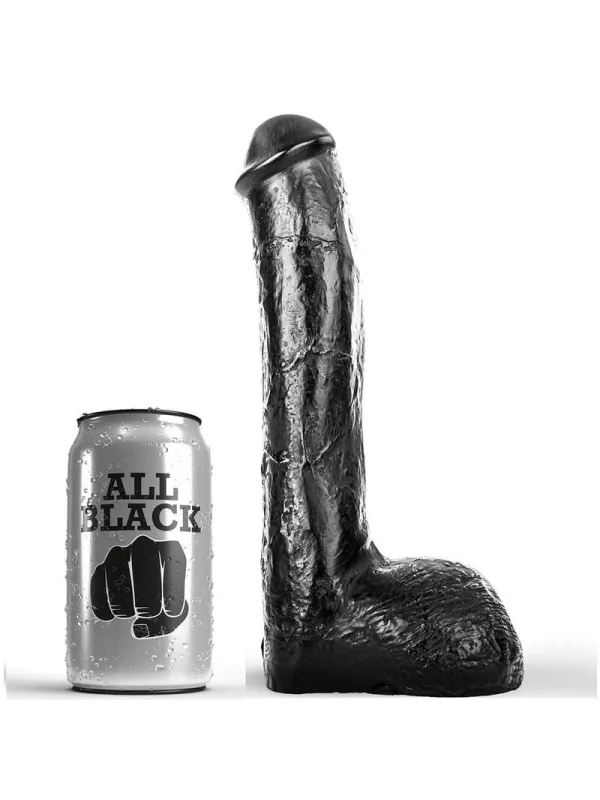 Fallo Realistico All Black 23 Cm Ipoallergenico - ALL BLACK - Dildo Realistici | erosidea.com