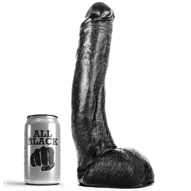 All Black - Dong 29 Cm Curvado - ALL BLACK - Dildo Maxi | erosidea.com