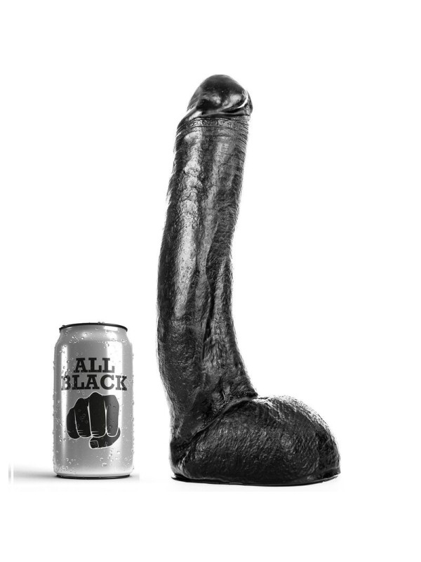 All Black - Dong 29 Cm Curvado - ALL BLACK - Dildo Maxi | erosidea.com