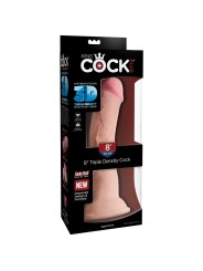 King Cock - Dildo Tripla Densit 21.6 Cm - KING COCK PLUS - Dildo Realistici | erosidea.com
