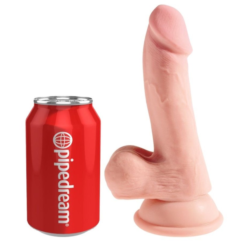King Cock - Dildo Tripla Densit 14 Cm - KING COCK PLUS - Dildo Realistici | erosidea.com