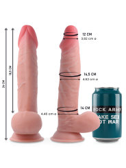 Rockarmy - Sherman A Doppia Densit€ 24Cm - ROCK ARMY - Dildo Realistici | erosidea.com