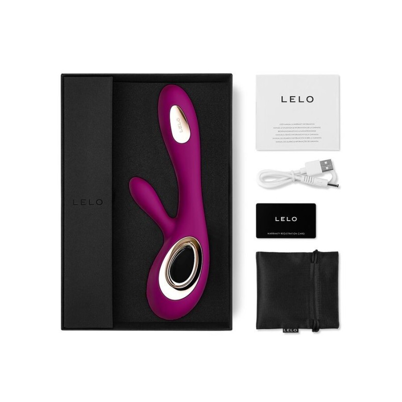 Lelo - Soraya Vibratore Wave Rabbit Deep Rose - Lelo - Vibratori Rabbit | erosidea.com
