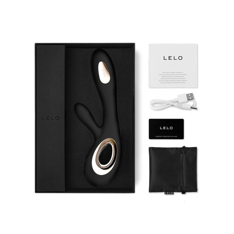 Vibratore Lelo Soraya Wave Rabbit Nero - Lelo - Vibratori Rabbit | erosidea.com