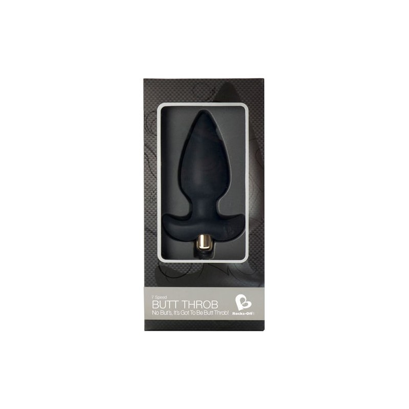 Rocks-Off - Stimolatore P-Point But Throb 7 Velocit Nero - ROCKS-OFF - Plug e Catene Anali | erosidea.com