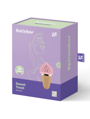 Satisfyer - Sweet Treat Spinnator Marrone E Rosa - SATISFYER SPINNATOR - Vibratori Clitoride | erosidea.com