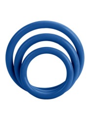 California Exotics - Tri-Anelli Blu - CALIFORNIA EXOTICS - Anelli Fallici | erosidea.com