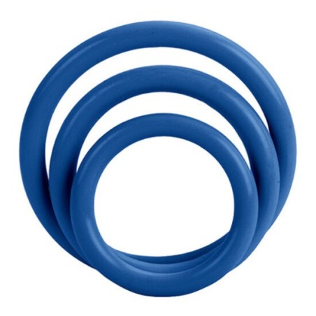 California Exotics - Tri-Anelli Blu - CALIFORNIA EXOTICS - Anelli Fallici | erosidea.com