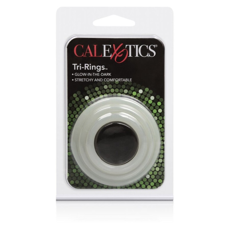 California Exotics - Tri-Rings Si Brillano Al Buio - CALIFORNIA EXOTICS - Anelli Fallici | erosidea.com