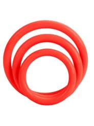 California Exotics - Set Tri-Anelli Rosso - CALIFORNIA EXOTICS - Anelli Fallici | erosidea.com