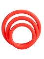 California Exotics - Set Tri-Anelli Rosso - CALIFORNIA EXOTICS - Anelli Fallici | erosidea.com
