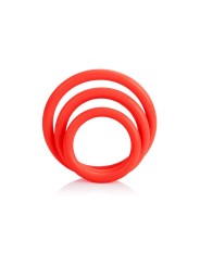 California Exotics - Set Tri-Anelli Rosso - CALIFORNIA EXOTICS - Anelli Fallici | erosidea.com