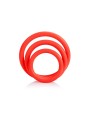 California Exotics - Set Tri-Anelli Rosso - CALIFORNIA EXOTICS - Anelli Fallici | erosidea.com