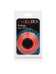 California Exotics - Set Tri-Anelli Rosso - CALIFORNIA EXOTICS - Anelli Fallici | erosidea.com