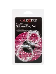 California Exotics - Set Di Anelli In Silicone Con Perline In Acciaio - CALIFORNIA EXOTICS - Anelli Fallici | erosidea.com