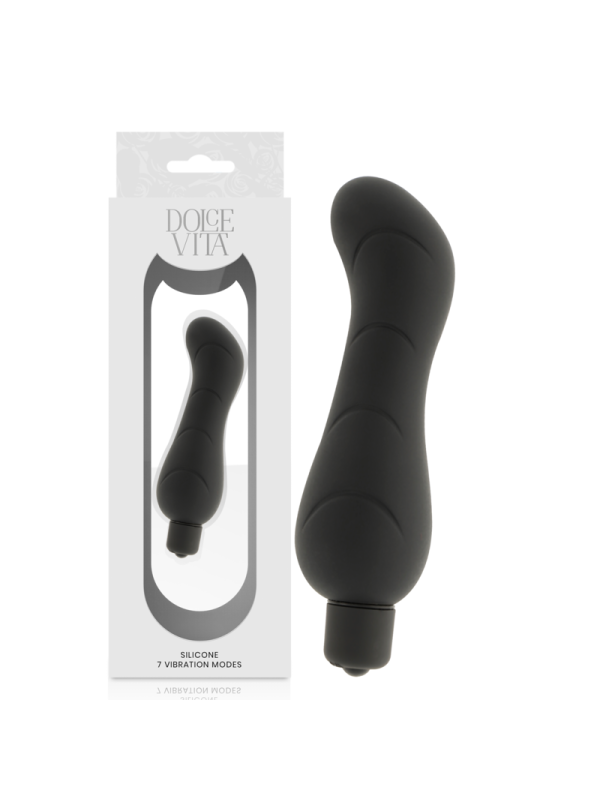 Dolce Vita - G-Spot Black Silicone - DOLCE VITA - Vibratori punto G | erosidea.com