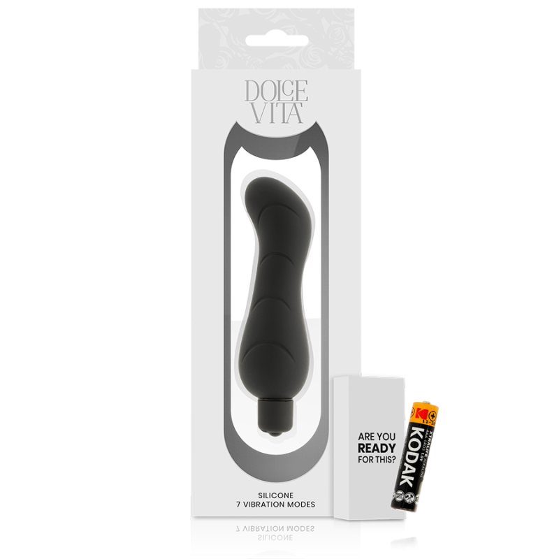 Dolce Vita - G-Spot Black Silicone - DOLCE VITA - Vibratori punto G | erosidea.com