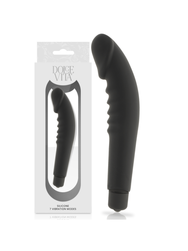 Dolce Vita - Piacere Realistico Silicone Nero - DOLCE VITA - Dildo Realistici | erosidea.com