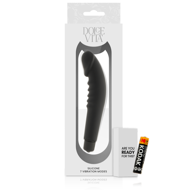 Dolce Vita - Piacere Realistico Silicone Nero - DOLCE VITA - Dildo Realistici | erosidea.com