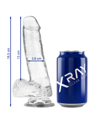 X Ray - Pene Trasparente Con Sfere 18.5 Cm X 3.8 Cm - X RAY - Dildo Speciali | erosidea.com
