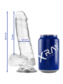 X Ray - Pene Trasparente Con Sfere 18.5 Cm X 3.8 Cm - X RAY - Dildo Speciali | erosidea.com