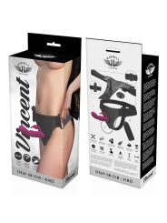 Vibratore Harness Attraction Rnes Rabbit Vincent 15 X 4Cm - HARNESS ATTRACTION - Vibratori Rabbit | erosidea.com