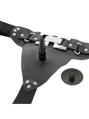 Harness Attraction - Deluxe Con Vibrazioni Realistiche 18 X 45 Cm - HARNESS ATTRACTION - Dildo Realistici | erosidea.com