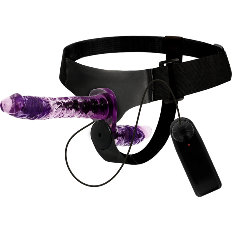 Vibratore Harness Attraction Rodney Doppia Penetrazione 18 X 35 Cm - HARNESS ATTRACTION - Strap-on e Imbracature | erosidea.com