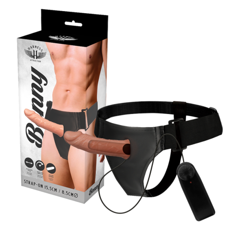 Vibratore Harness Attraction Rnes Hollow Benny Con 15 X 45 Cm - HARNESS ATTRACTION - Strap-on e Imbracature | erosidea.com