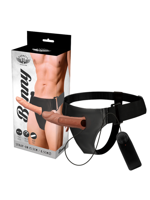 Vibratore Harness Attraction Rnes Hollow Benny Con 15 X 45 Cm - HARNESS ATTRACTION - Strap-on e Imbracature | erosidea.com