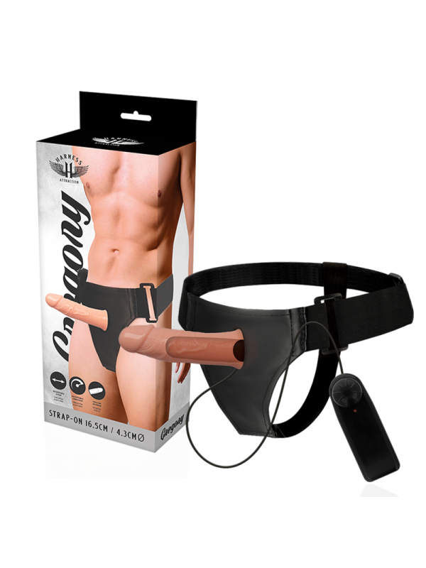 Vibratore Harness Attraction Gregory Hollow Rnes Con 165 X 43 Cm - HARNESS ATTRACTION - Strap-on e Imbracature | erosidea.com