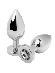 Metal Hard - Plug Anale Diamond Trasparente Medio 7.62Cm - METAL HARD - Plug e Catene Anali | erosidea.com
