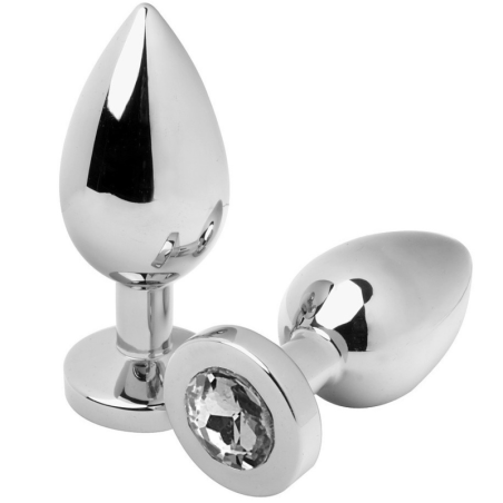 Metal Hard - Plug Anale Diamond Trasparente Medio 7.62Cm - METAL HARD - Plug e Catene Anali | erosidea.com