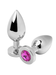 Metal Hard - Plug Anale Diamond Rosa Medio 7.62Cm - METAL HARD - Plug e Catene Anali | erosidea.com