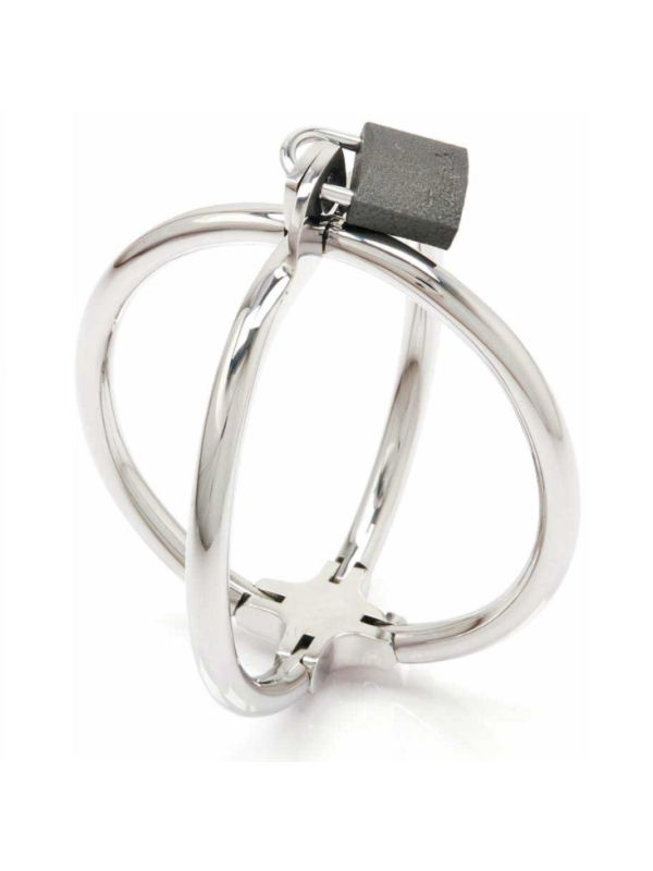 Metal Hard - Fermamanette Criss Cross In Acciaio Inossidabile - METAL HARD - Manette e Polsini | erosidea.com