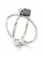 Metal Hard - Fermamanette Criss Cross In Acciaio Inossidabile - METAL HARD - Manette e Polsini | erosidea.com