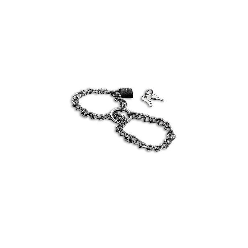 Metal Hard - Manette Con Catena In Acciaio Inossidabile. - METAL HARD - Manette e Polsini | erosidea.com