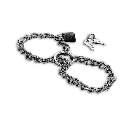 Metal Hard - Manette Con Catena In Acciaio Inossidabile. - METAL HARD - Manette e Polsini | erosidea.com