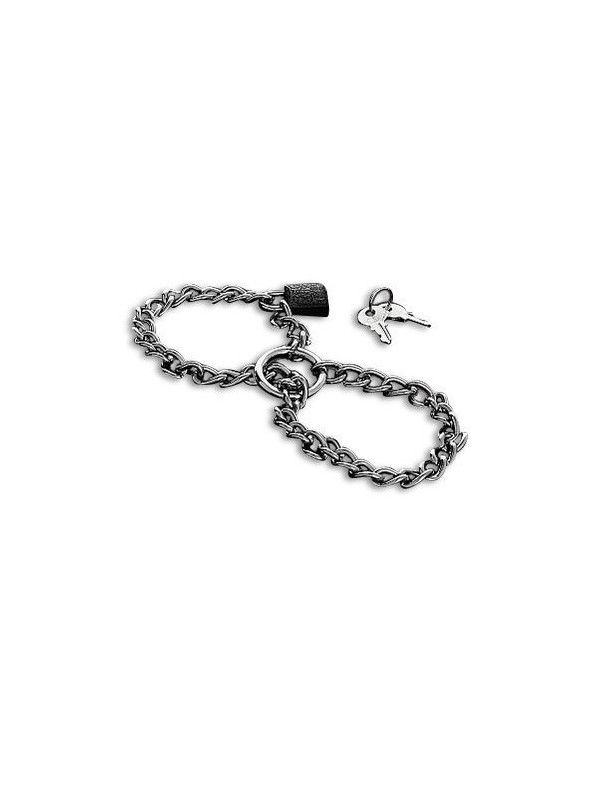 Metal Hard - Manette Con Catena In Acciaio Inossidabile. - METAL HARD - Manette e Polsini | erosidea.com