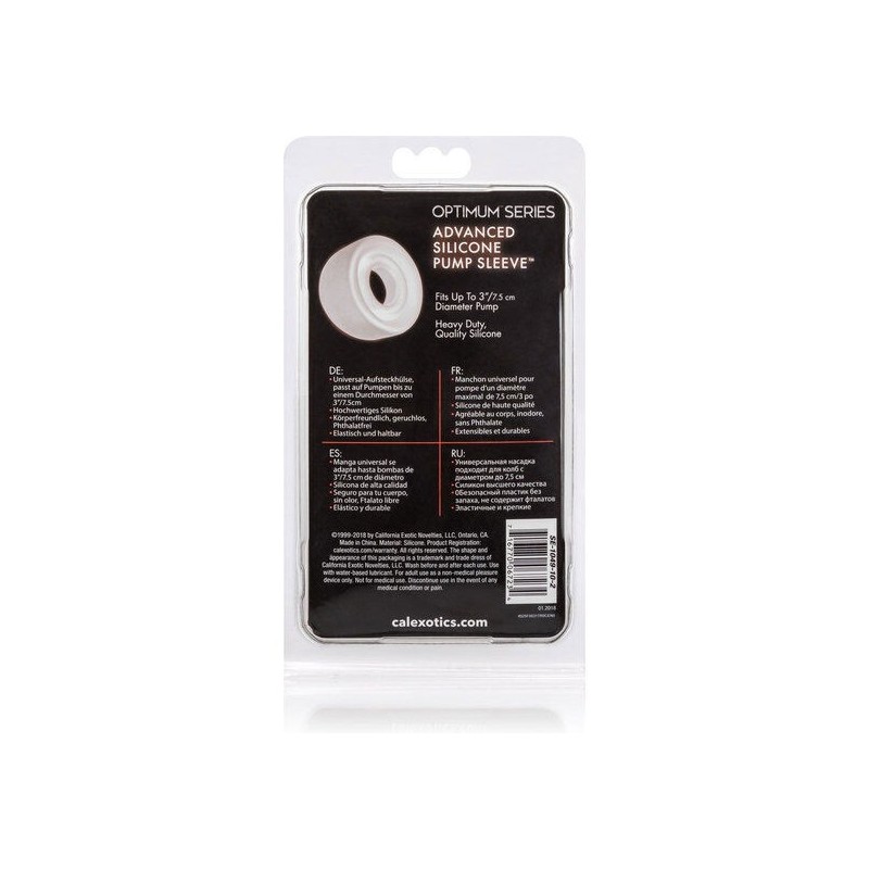 California Exotics - Manicotto Pompa In Silicone Trasparente Adv - CALIFORNIA EXOTICS - Pompe e Sviluppatori Pene | erosidea.com