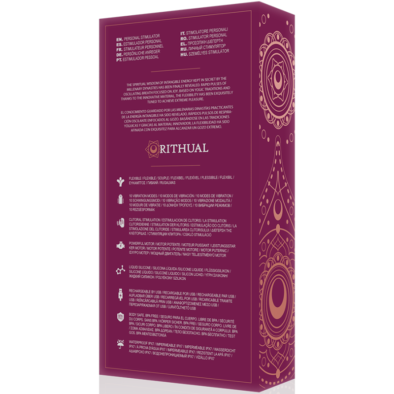 Rithual - E Anusara Doppio Motore Ricaricabile 2.0 Orchidea - RITHUAL - Vibratori Doppi | erosidea.com