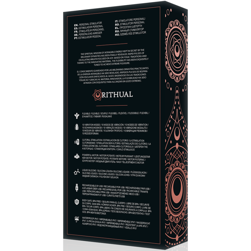 Rithual - Anusara Dual Ricaricabile Motore 2.0 Nero - RITHUAL - Vibratori | erosidea.com