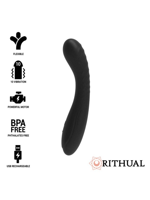 Rithual - Kriya Stimolaodr Ricaricabile G-Point Nero - RITHUAL - Vibratori | erosidea.com