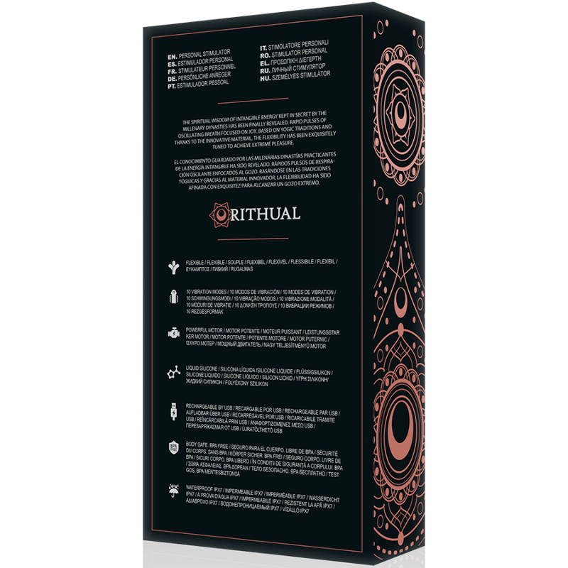 Rithual - Kriya Stimolaodr Ricaricabile G-Point Nero - RITHUAL - Vibratori | erosidea.com