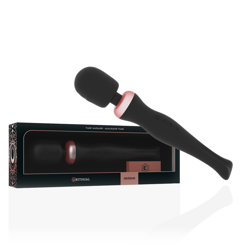 Wand Massaggiatore Akasha 2.0 Rithual Nero - RITHUAL - Magic Wand | erosidea.com