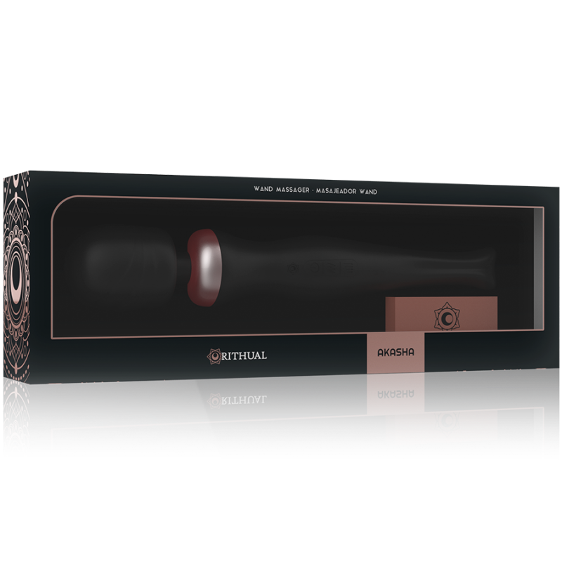 Wand Massaggiatore Akasha 2.0 Rithual Nero - RITHUAL - Magic Wand | erosidea.com