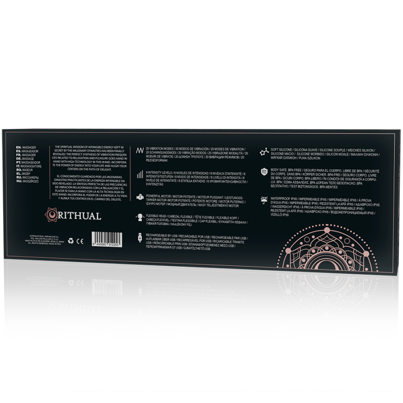 Wand Massaggiatore Akasha 2.0 Rithual Nero - RITHUAL - Magic Wand | erosidea.com